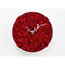 Moderne design klok Progetti Mossy 32cm Rood