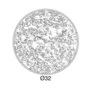 Moderne design klok Progetti Mossy 32cm Rood