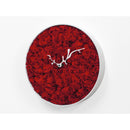 Moderne design klok Progetti Mossy 32cm Rood