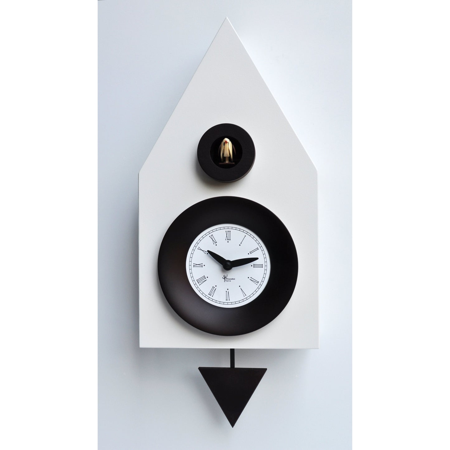 Moderne koekoeksklok Pirondini Dark 36cm Wit