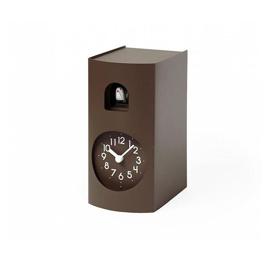 Moderne koekoeksklok Lemnos Bockoo 18cm Bruin - Koekoeksklokonline.nl