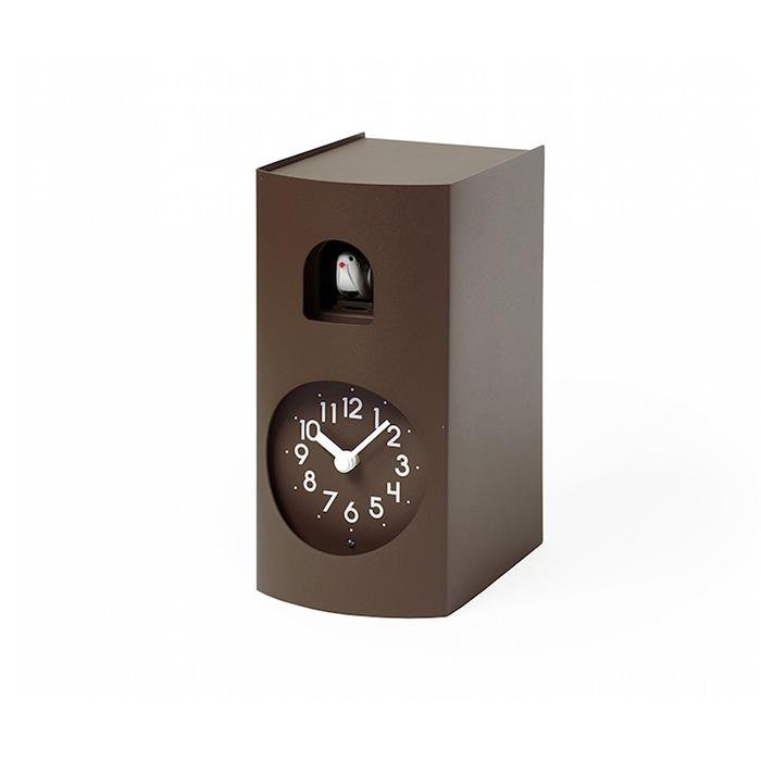 Moderne koekoeksklok Lemnos Bockoo 18cm Bruin - Koekoeksklokonline.nl