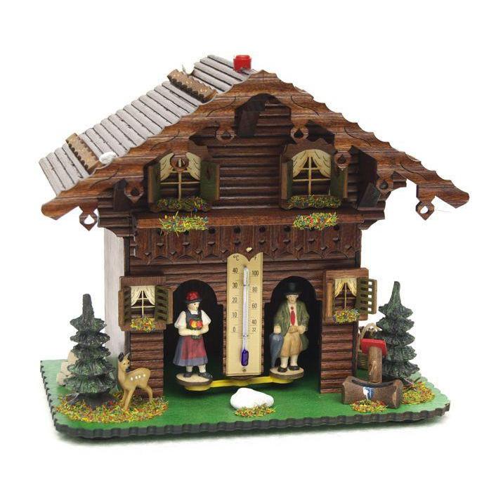Houten weerhuisje 21cm-Koekoeksklokonline.nl