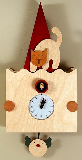 Koekoeksklok Kinderen Pirondini Cucù Micio 50cm-Koekoeksklokonline.nl