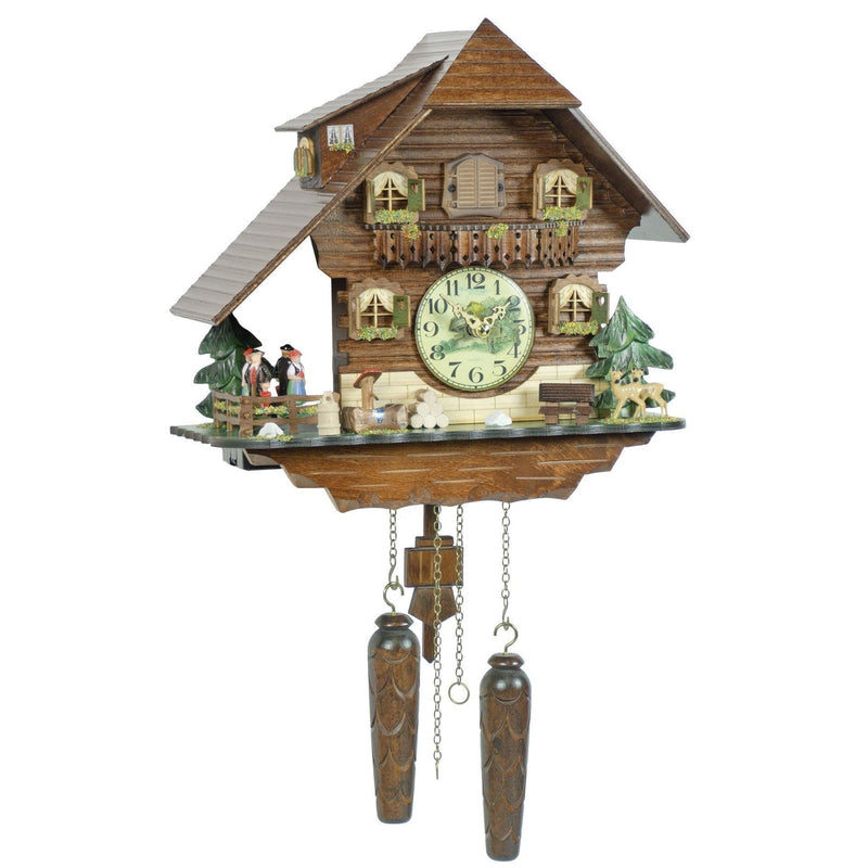 Koekoeksklok met hertjes Quartz uurwerk Trenkle Uhren 30cm-Chalet Style-Koekoeksklok Online