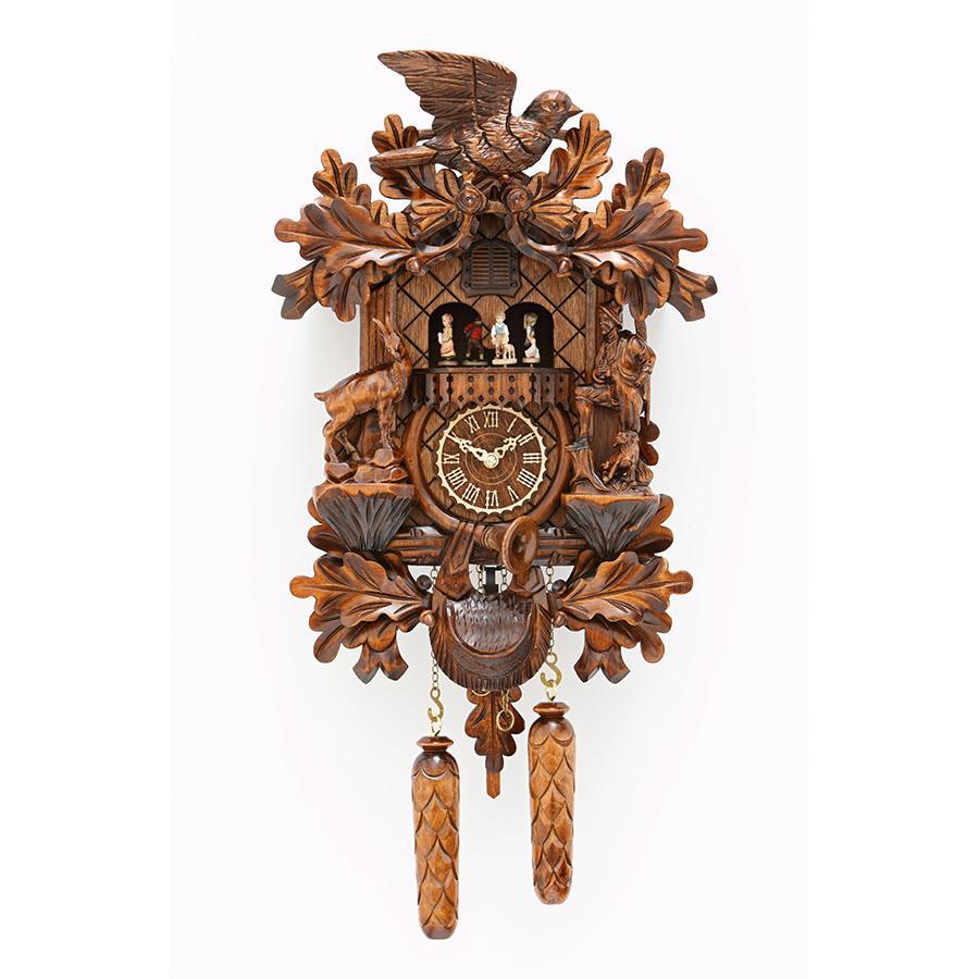 Koekoeksklok met vogel & muziek Quartz uurwerk Trenkle Uhren 44cm-Carved Style-Koekoeksklok Online
