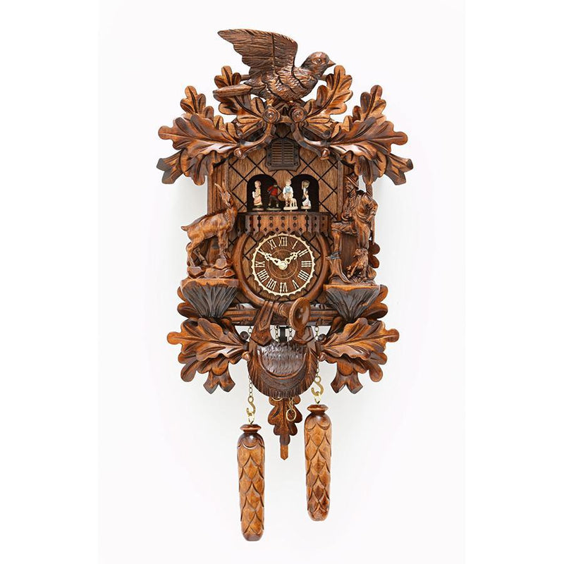 Koekoeksklok met vogel & muziek Quartz uurwerk Trenkle Uhren 44cm-Carved Style-Koekoeksklok Online