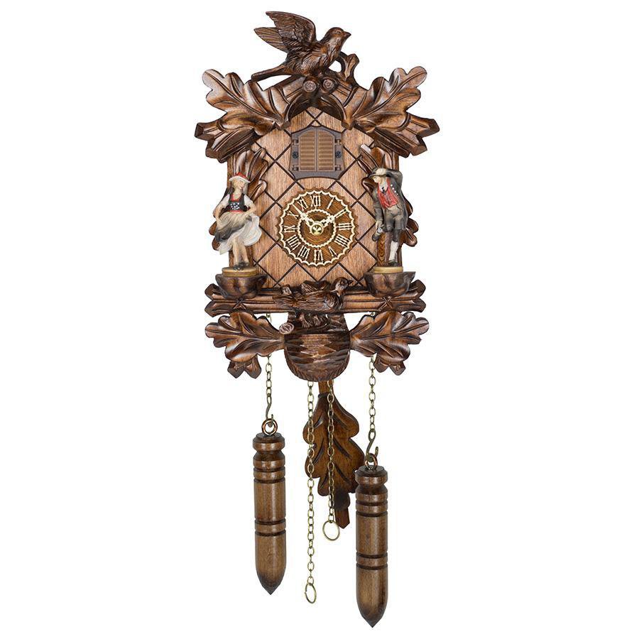 Koekoeksklok met vogels & muziek Quartz uurwerk Trenkle Uhren 28cm-Carved Style-Koekoeksklok Online