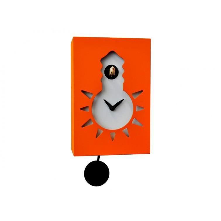 Lichtgevende Kinderklok Pirondini Cucù Night & Day Oranje 27cm-Koekoeksklokonline.nl