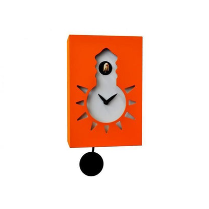 Lichtgevende Kinderklok Pirondini Cucù Night & Day Oranje 27cm-Koekoeksklokonline.nl
