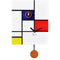 Moderne koekoeksklok Pirondini Around Mondrian 34cm-Pirondini-Koekoeksklok Online