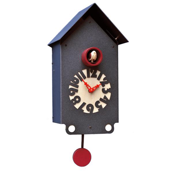 Moderne koekoeksklok Pirondini Casetta 30cm Zwart - Koekoeksklokonline.nl