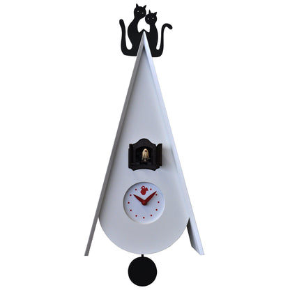 Moderne koekoeksklok Pirondini Gattini 55cm Wit-Koekoeksklok Online