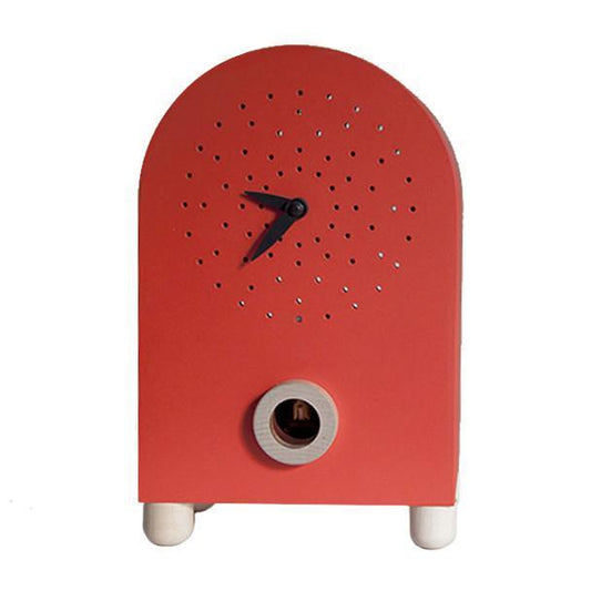 Moderne koekoeksklok Pirondini Marconi 27cm rood - Koekoeksklokonline.nl
