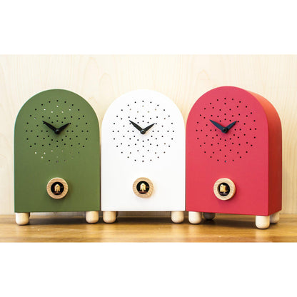Moderne koekoeksklok Pirondini Marconi 27cm wit-Koekoeksklok Online