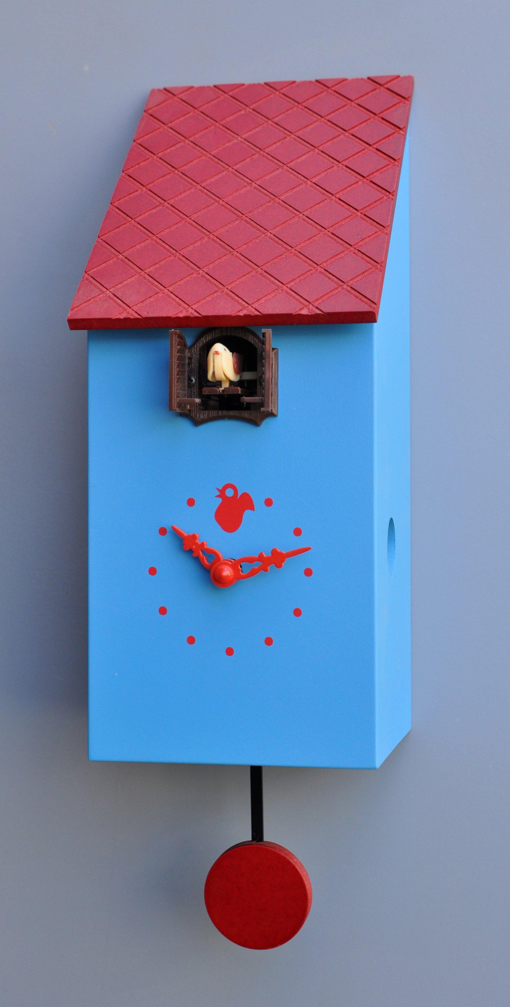 Moderne koekoeksklok Pirondini Portofino 30cm Blauw-Koekoeksklok Online