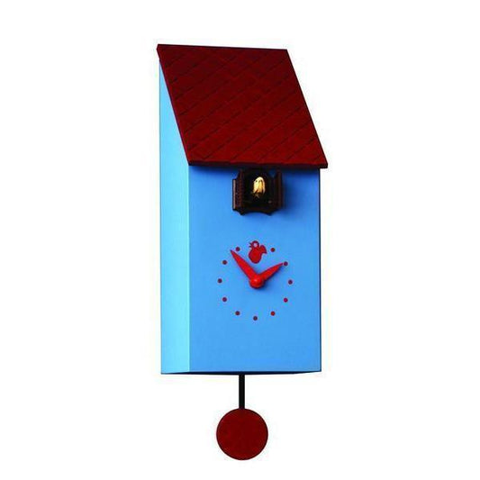 Moderne koekoeksklok Pirondini Portofino 30cm Blauw - Koekoeksklokonline.nl