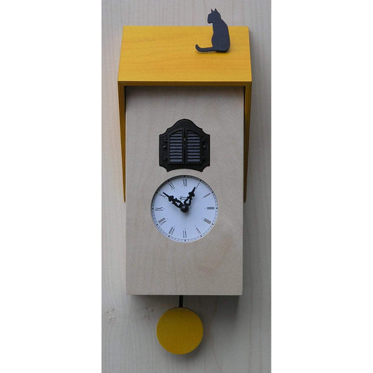 Moderne koekoeksklok Pirondini Vicenza 37cm Natuurlijk - Koekoeksklokonline.nl