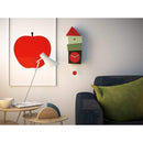 Moderne koekoeksklok Progetti Crooked 52cm Rood - Koekoeksklokonline.nl