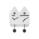 Moderne koekoeksklok Progetti Double Q 35cm Wit-Progetti-Koekoeksklok Online