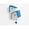 Moderne koekoeksklok Progetti Jazz Time Blauw 43cm-Koekoeksklokonline.nl