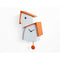 Moderne koekoeksklok Progetti Jazz Time Oranje 43cm-Koekoeksklokonline.nl
