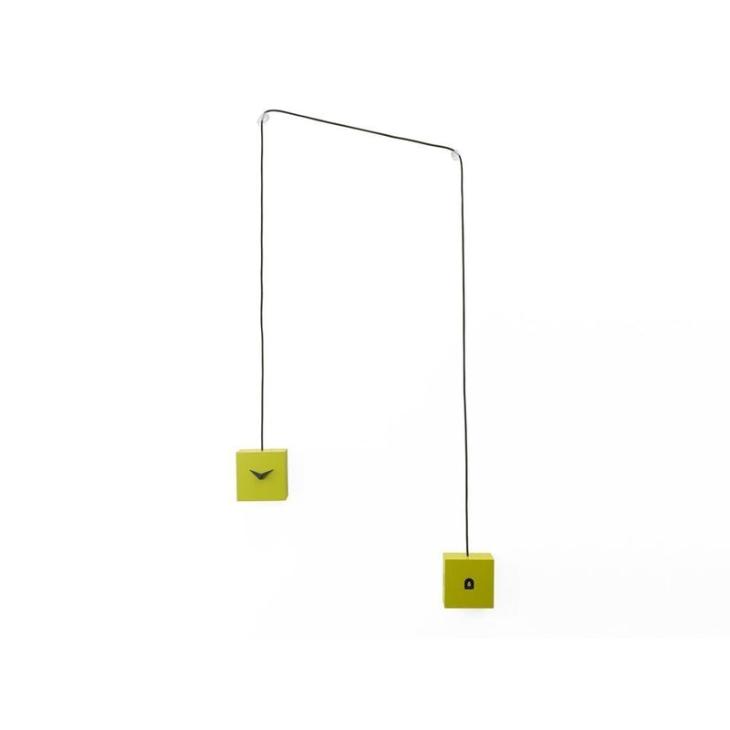 Moderne koekoeksklok Progetti TuTu 12cm Groen-Progetti-Koekoeksklok Online
