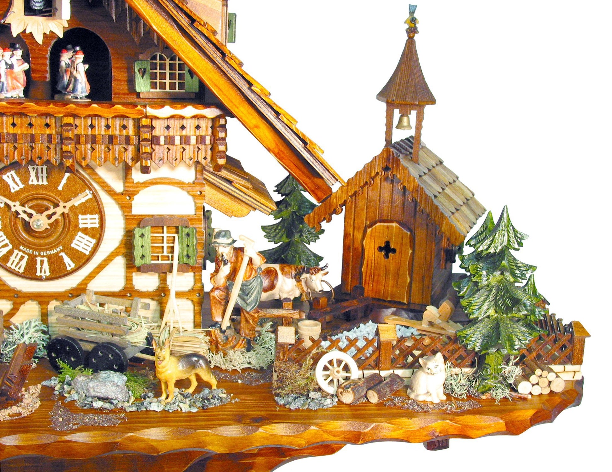 Premium koekoeksklok Peter's geitenboerderij 8-daags August Schwer 55cm-Koekoeksklokonline.nl