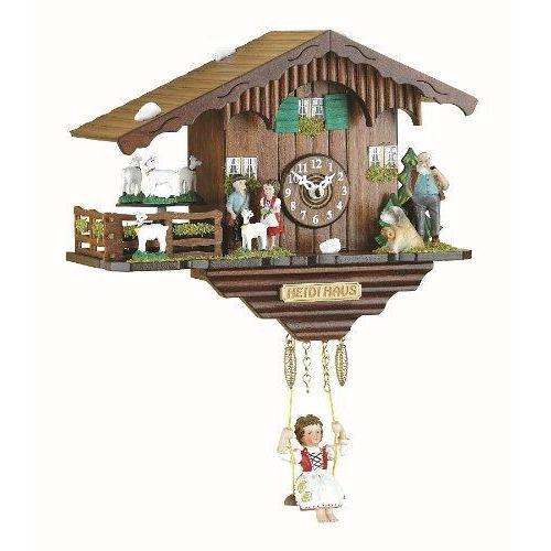 Quartz kinderklok met slinger en Schommel 17cm Trenkle Uhren-Koekoeksklokonline.nl