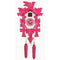 Roze Koekoeksklok met vogel Quartz uurwerk Trenkle Uhren 35cm-Carved Style-Koekoeksklok Online